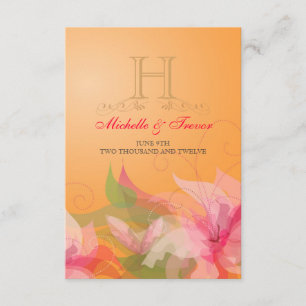 OSA - Tanerine Blommigt Garden Reply Cards Kort