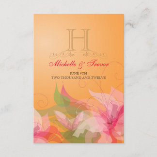 OSA - Tanerine Blommigt Garden Reply Cards Kort