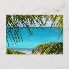 OSA Tropical Beach med Handflatan Fronts ram Kort