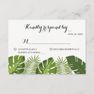 OSA Tropical Bröllop-kortmall Kort