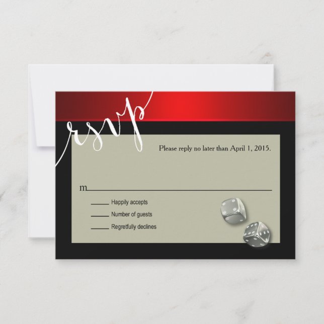 OSA Vegas Casino Chip | röd silver svart Kort (Framsida)