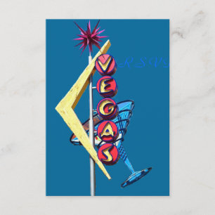 OSA Vintage Neon Las Vegas Kort