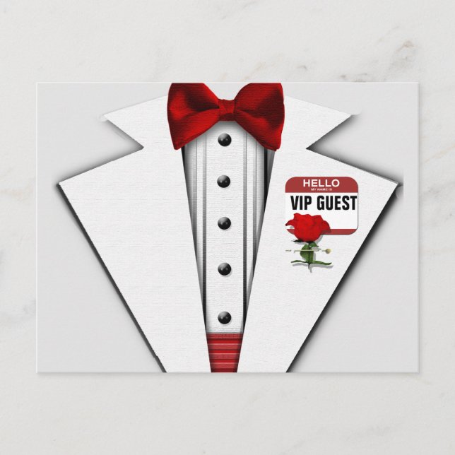 OSA | VIP TUXEDO INBJUDAN VYKORT (Framsida)
