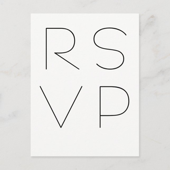 Osa-vykort av modern typografi inbjudan vykort (Framsida)