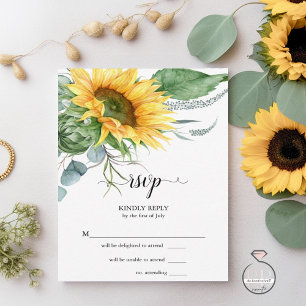 OSA Watercolor Sunblommor Kort
