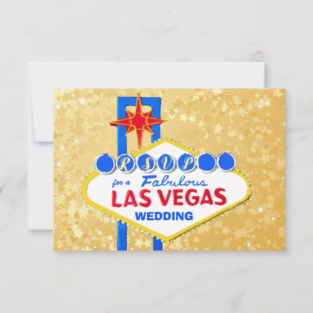 OSA Wedding Reception Las Vegas Golden Kort (Framsida)