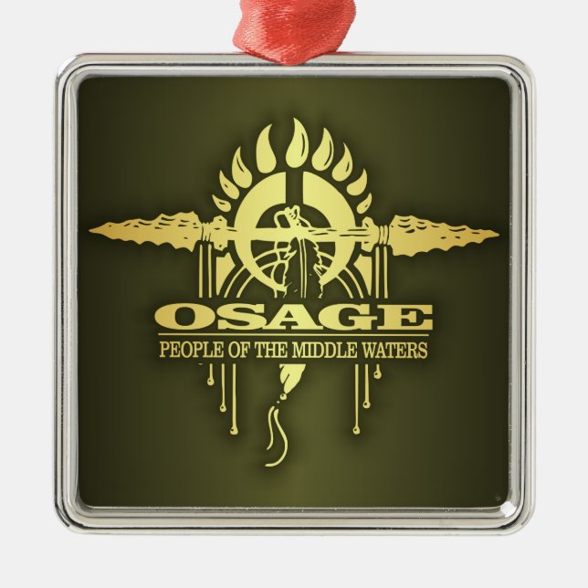 Osage 2o julgransprydnad metall (Framsidan)