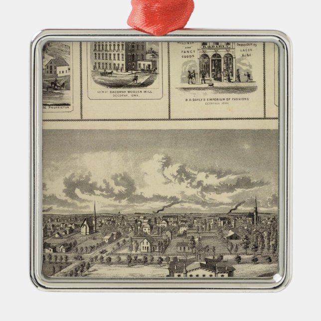 Osage Bldgs, lantgårdar, uppehåll Julgransprydnad Metall (Framsidan)