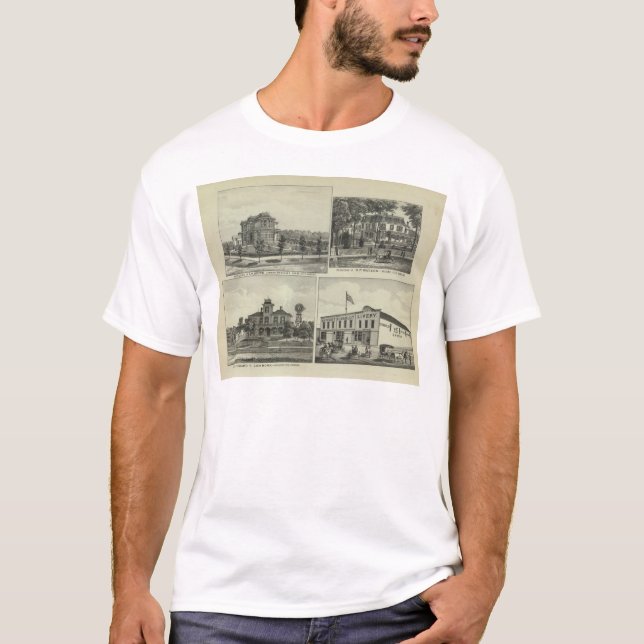 Osage Mound och Burlington, Kansas Tee (Framsida)