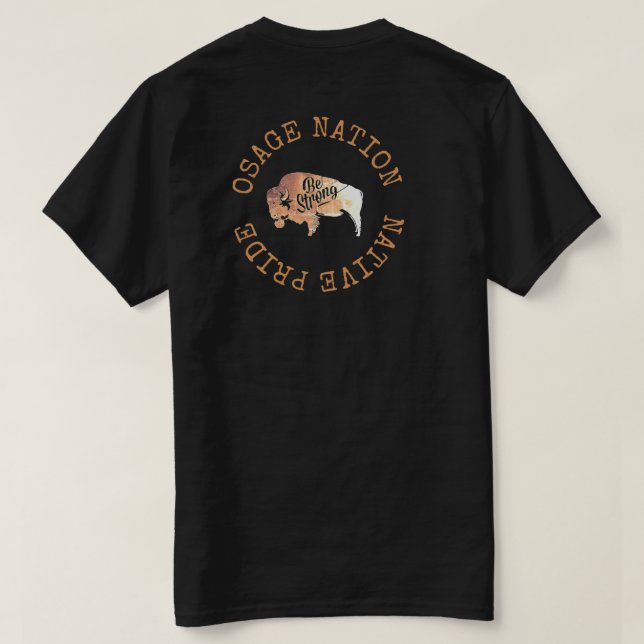 osage nation - indianrörelse t shirt (Design baksida)