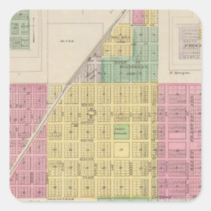 Osage Uppdrag, Galesburg och Earlton, Kansas Fyrkantigt Klistermärke