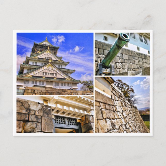 Osaka Castle (Various scenes ver.) [Postcard] Vykort (Framsida)