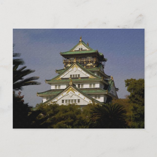 Osaka Castle Vykort (Framsida)