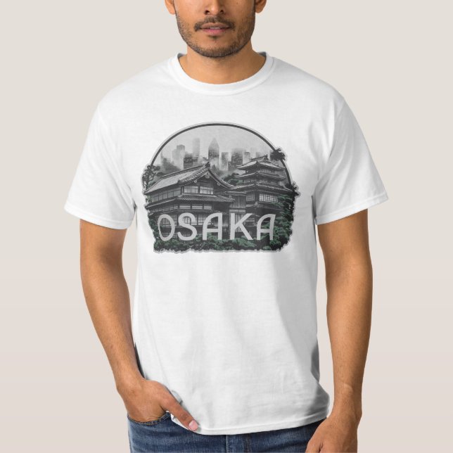 Osaka City Japan T Shirt (Framsida)