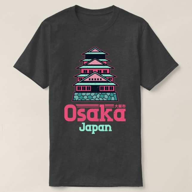 Osaka Japan City Vintage T Shirt (Design framsida)