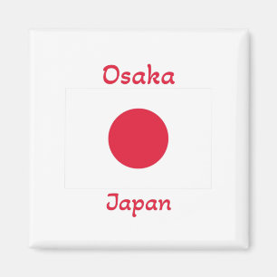 Osaka Japan Flagga Magnet