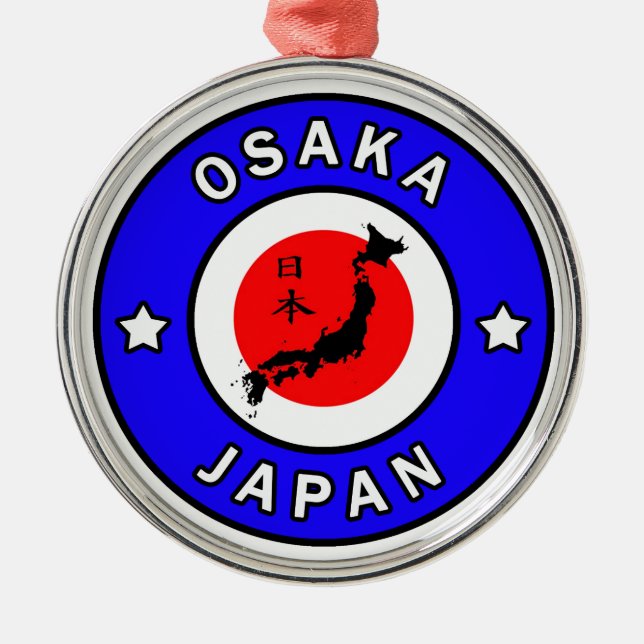 Osaka Japan Julgransprydnad Metall (Framsidan)