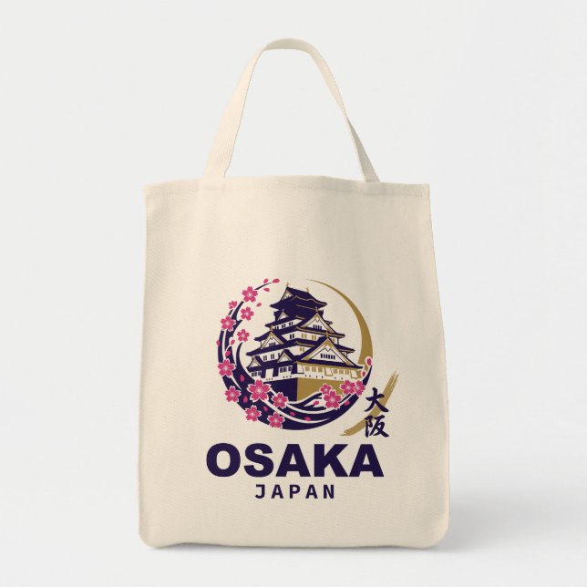 Osaka Japan Körsbärsblom Tygkasse (Framsidan)