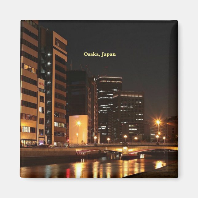 Osaka, Japan Magnet (Framsidan)