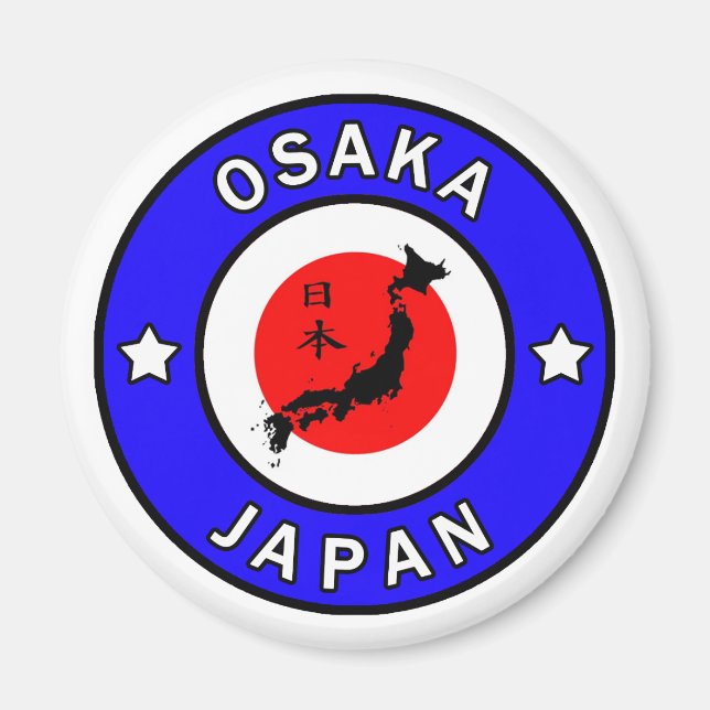 Osaka Japan Magnet (Framsidan)