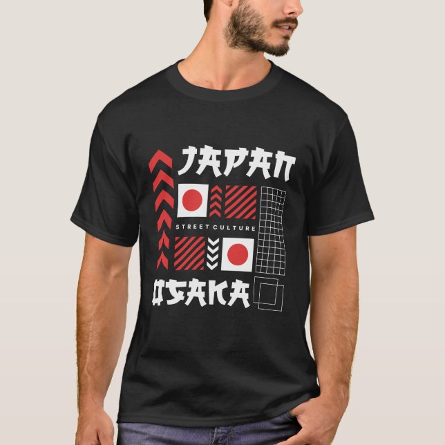 Osaka Japan T Shirt (Framsida)