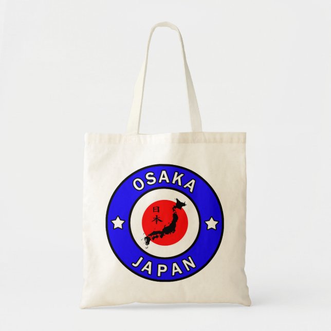 Osaka Japan tote bag Tygkasse (Framsidan)