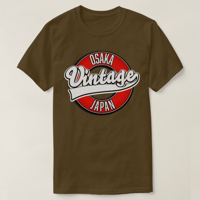 Osaka japan vintage stil t shirt (Design framsida)