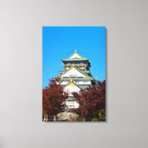 Osaka slott Japan Höst Resa