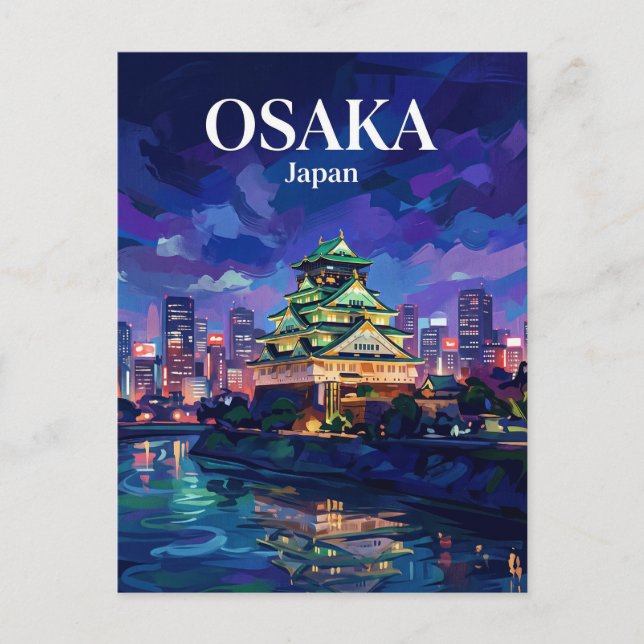 Osaka slott Japan Vykort (Framsida)