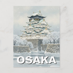 Osaka slott Japan Vykort