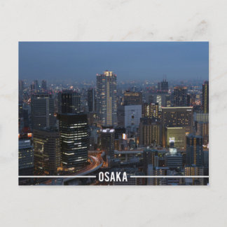 Osaka stadslandskap vykort
