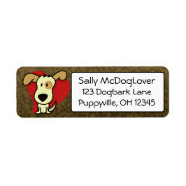 Osäker Hund Returadress Etikett