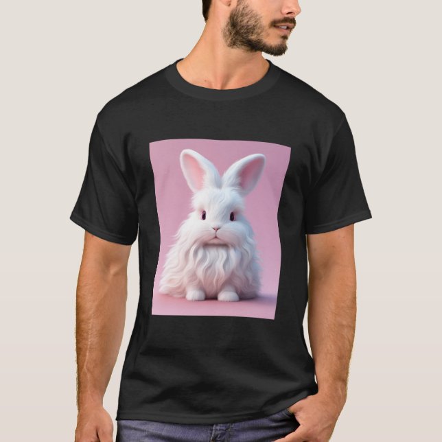 Osäker kaninillustration t shirt (Framsida)