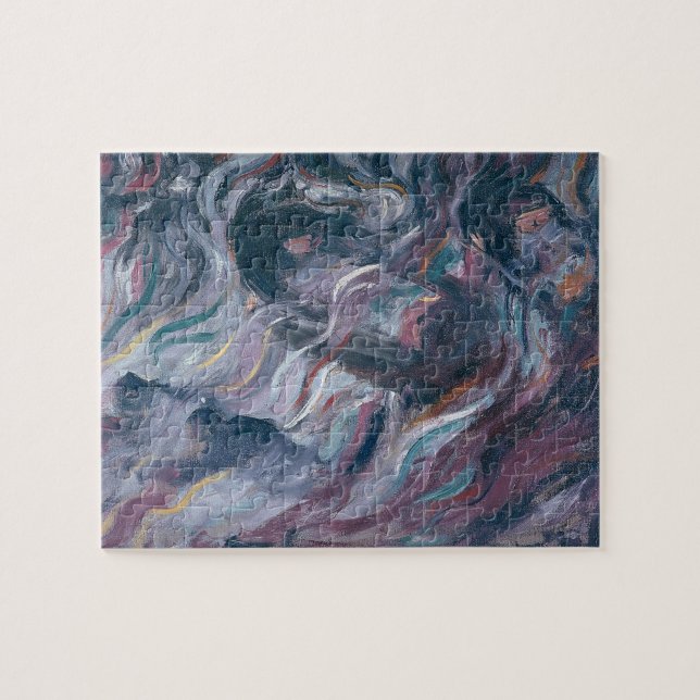 Osäkerheter I. Avskeden (triptych) 1911 (oien Pussel (Horisontell)