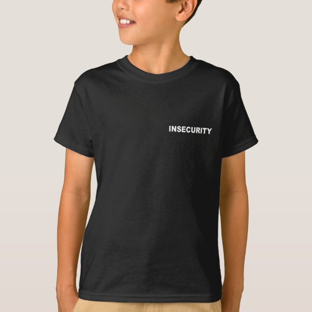 OSÄKERHETvitbrev Tee Shirt (Framsida)