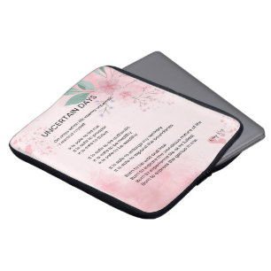 Osäkra dagar - Dikt för uppmuntran av hoppmod Laptop Fodral