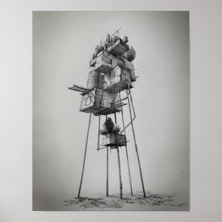 Osäkra terminers höga Stiga upp Poster