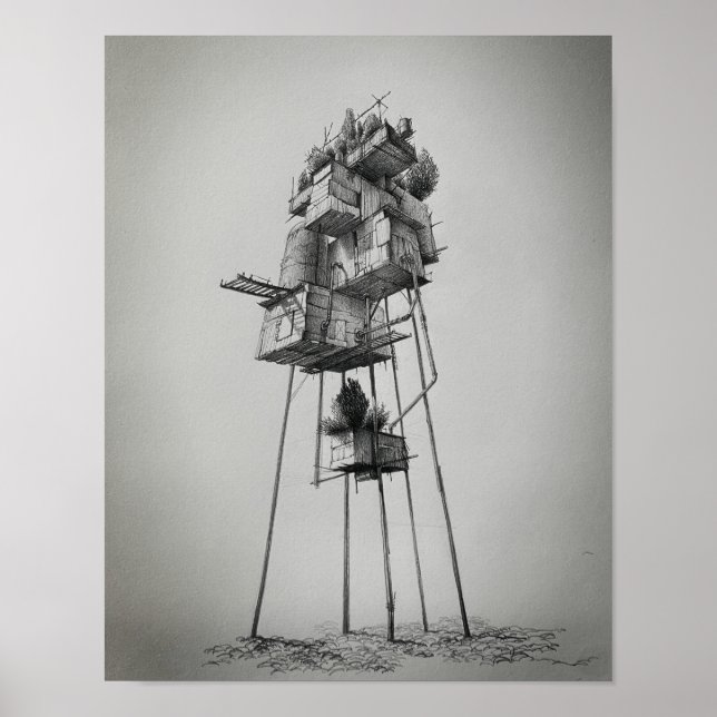 Osäkra terminers höga Stiga upp Poster (Framsidan)