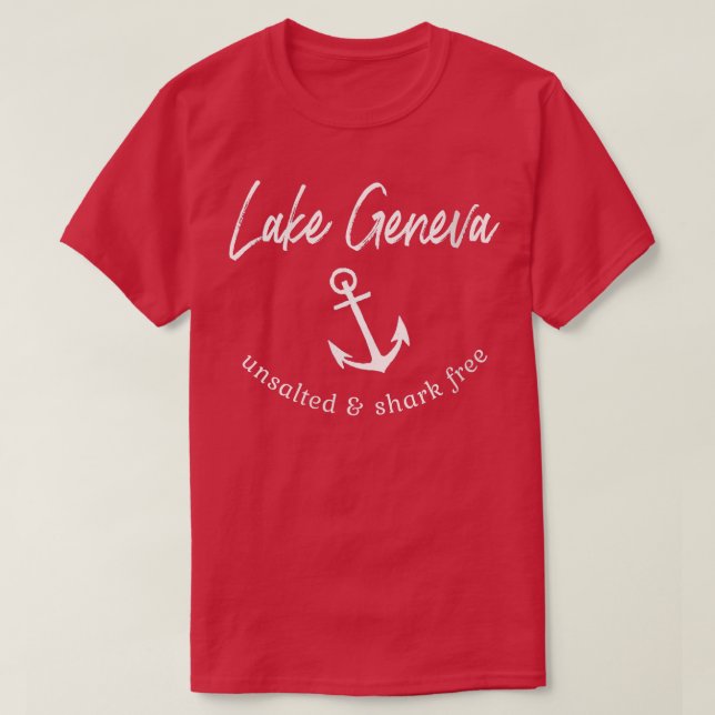Osaltade sjöfria båtbåtar i Sjö Genève T Shirt (Design framsida)