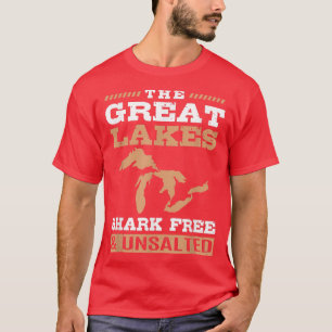 Osaltat och fritt från haj, Underbart Sjöar T Shirt