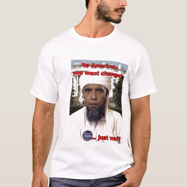 Osama Obama '08 T Shirt (Framsida)