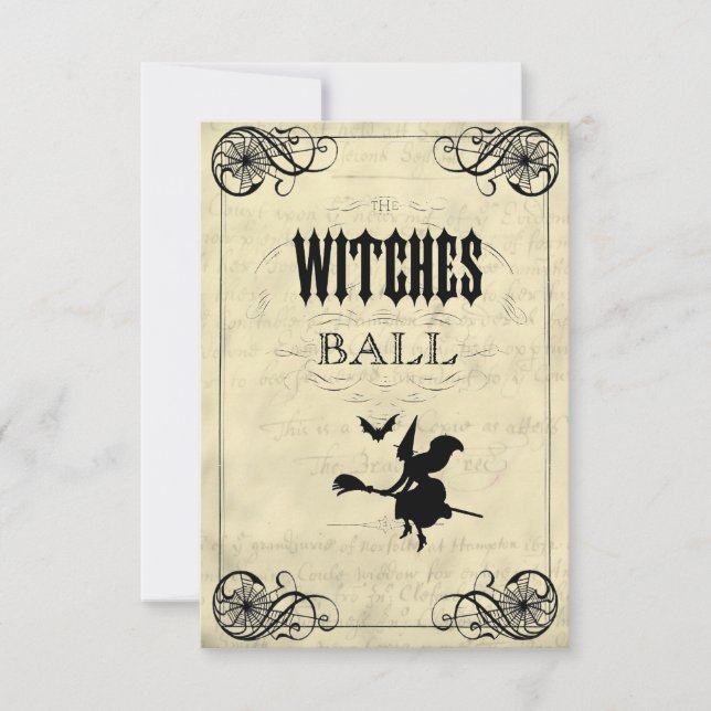 Osan Witches Boll Halloween OSA Kort (Framsida)