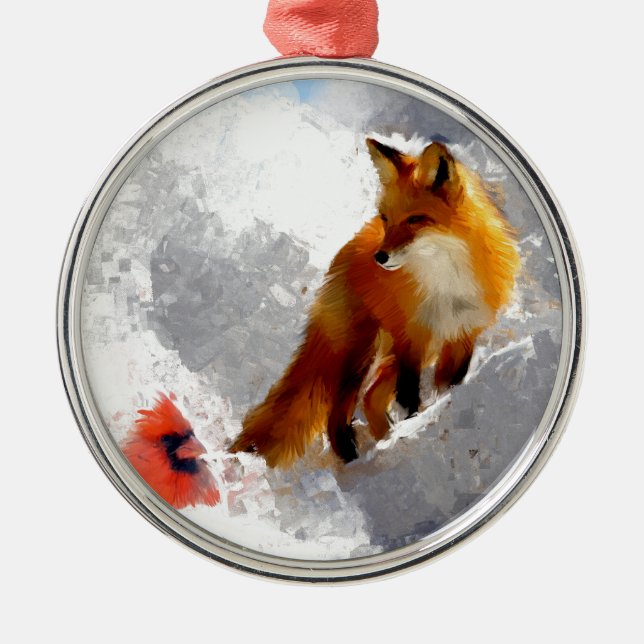 Osannolika vänner julgransprydnad metall (Framsidan)