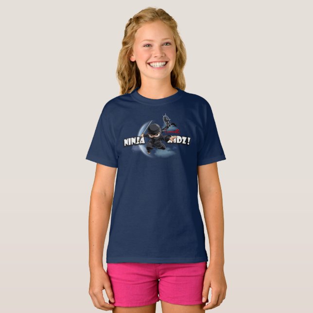 Osårbara Ninja Kidz | Barn T Shirt (Hel framsida)