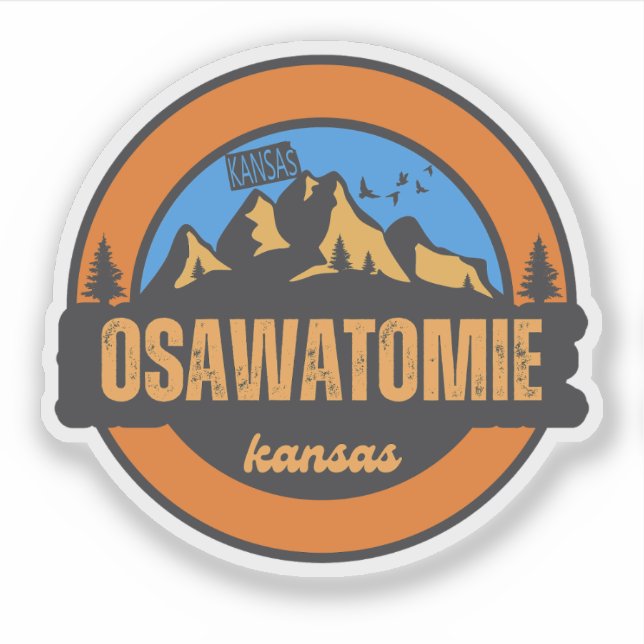 Osawatomie, Kansas Klistermärken (Framsida)