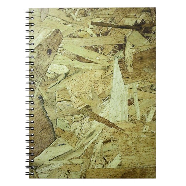 OSB Chip Board Plywood Anteckningsbok (Framsidan)