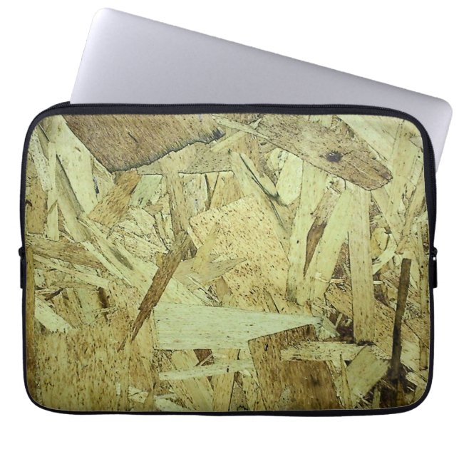 OSB Chip Board Plywood Laptop Fodral (Framsidan)