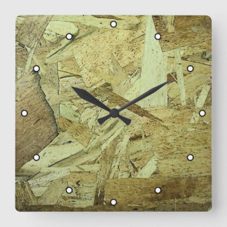 OSB Chip Board Plywood med punkter Fyrkantig Klocka