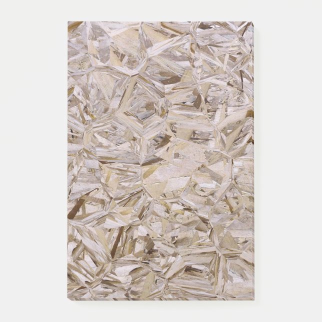 OSB-konstruktionskryssfaner som täcker trycket Post-it Block (Framsida)