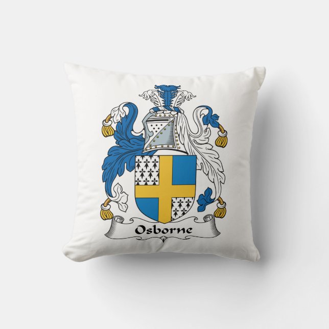 Osborne familjvapensköld kudde (Framsida)